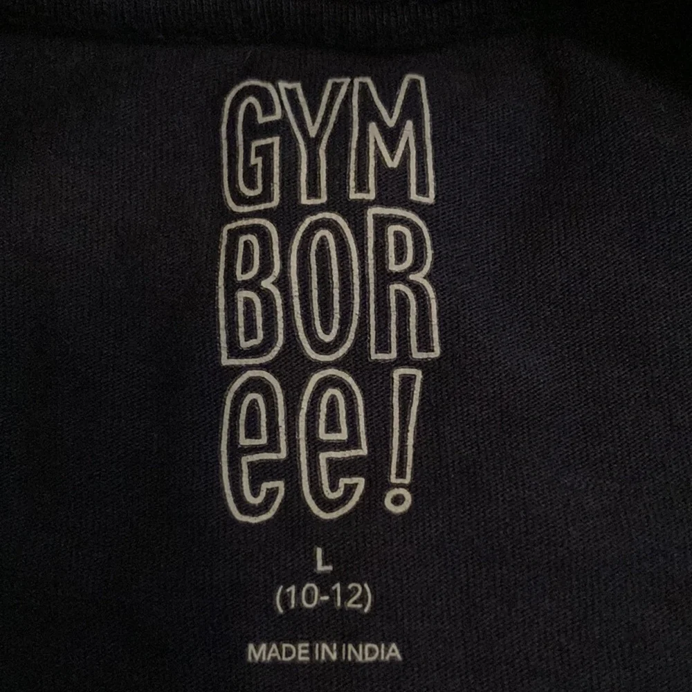 Gymboree Girls L (10-12)  Tres Chic Embroidered T-shirt Navy
